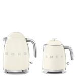 SMEG Mini 50's Retro Style 3 Cup Electric Kettle with Double Wall Anti Slip Base and Water Level Indicator (Cream)