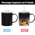Valentines Day Gifts for Him Her: Funny Gifts for Men Women, Message Appears as it Heats Coffee Mug, White Elephant Novelty Gag Present for Christmas Valentines Day Birthday Prank, Office Joke