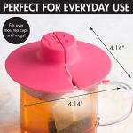 Primula Tea Bag Buddy, Silicone Tea Bag Holder & Squeezer, Easy to Use, Mess Free, Dishwasher Safe, Pink