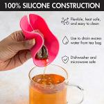 Primula Tea Bag Buddy, Silicone Tea Bag Holder & Squeezer, Easy to Use, Mess Free, Dishwasher Safe, Pink