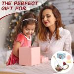 VANUODA Enamels Butterfly Flower Tea Cup, Glass Coffee Mugs with Spoon, Gifts for Birthday Valentines Mothers Day Graduation Christmas, Presents for Women Wife Mom Her Grandma Girls Teacher Friends