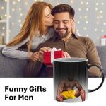 Valentines Day Gifts for Him Her: Funny Gifts for Men Women, Message Appears as it Heats Coffee Mug, White Elephant Novelty Gag Present for Christmas Valentines Day Birthday Prank, Office Joke