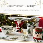 Spode Black & White Jumbo Christmas Mug - 20oz Porcelain Oversized Cup with Handle Featuring Holiday Tree Motif, Microwave & Dishwasher Safe - Seasonal Ceramic Mug for Gifting & Hosting