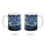 MUGBREW Classic Art The Starry Night Vincent Van Gogh Ceramic Coffee Mug Tea Cup, 11 OZ