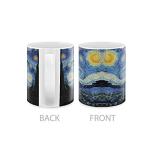 MUGBREW Classic Art The Starry Night Vincent Van Gogh Ceramic Coffee Mug Tea Cup, 11 OZ