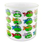 Silver Buffalo TMNT Multi Face Pattern 20oz Ceramic Camper Mug