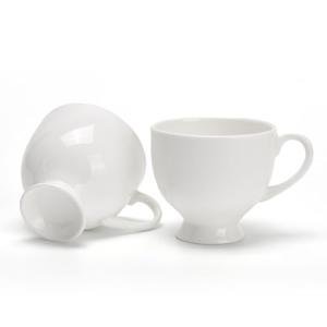 No Name No Seal Ceramic Espresso Cups Set of 2，3.3oz Demitasse Cups with Handle,Bone china coffee Mugs