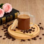 LECEHIVO 8 Sets 20oz Clear Glass Coffee Mugs with Handles and Lids Big Large Tea Cups with Gold Spoons, Bent & Straight Straws, Straw Brushes for Latte Espresso Cappuccino Hot Cold