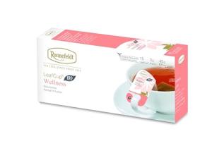 Ronnefeldt LeafCup Wellness - Herbal Infusion Tea Loose Leaf, 15 Individually Wrapped Tea Bags with Cardboard Tag to Hook on Cup, Caffeine Free South African Rooibos Tea with with Herbs