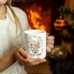 Koouyiedy You Are Inspirational Coffee Mug Christian Gifts for Women, Religious Gifts, Inspirational Spiritual Birthday Gift for Women Friends, Bible Verse MUG 15OZ