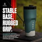 VSSL Rift Coffee Tumbler | Stainless Steel Tumbler | Double-Walled Insulated Mug with Lid | Hot & Iced Coffee Cup | Leakproof Travel Mug | Compact & Adventure Ready | 16 oz | Wild Sage