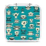 FodPand Retro Tea Cup Switch Game Case Holder with 12 Cartridge Slots & 2 Micro Sd Card Storage Slim Portable Cartridge Case Cover Hard Shell Storage Organizer Traveler Gift Accessory