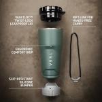 VSSL Rift Coffee Tumbler | Stainless Steel Tumbler | Double-Walled Insulated Mug with Lid | Hot & Iced Coffee Cup | Leakproof Travel Mug | Compact & Adventure Ready | 16 oz | Wild Sage