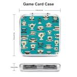 FodPand Retro Tea Cup Switch Game Case Holder with 12 Cartridge Slots & 2 Micro Sd Card Storage Slim Portable Cartridge Case Cover Hard Shell Storage Organizer Traveler Gift Accessory