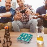 FodPand Retro Tea Cup Switch Game Case Holder with 12 Cartridge Slots & 2 Micro Sd Card Storage Slim Portable Cartridge Case Cover Hard Shell Storage Organizer Traveler Gift Accessory