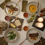 Yellowstone 4-Pc Rainwater Mug Set – Durable Stoneware Coffee Mugs with Reactive Glaze Finish, 13 oz, Microwave, Dishwasher & Oven Safe – Rustic Modern Design for Everyday Use