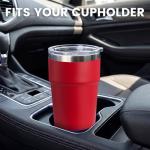 MEWAY 16oz Tumbler Double Wall Vacuum Insulated Travel Mug Bulk, Stainless Steel Tumblers with Lid, Powder Coated Coffee Cups for Cold & Hot Drinks (Red,12 Pack)