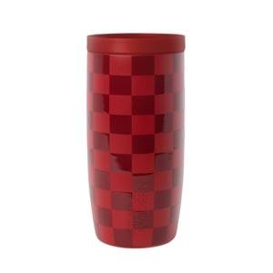 Simple Modern Travel Coffee Mug Tumbler with 360° Lid | Ceramic-Lined Insulated Stainless Steel Cold Brew Iced Coffee Cup | Gifts for Women Her Him | Voyager Signature | 16oz | Checkmate Red Cottage