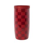 Simple Modern Travel Coffee Mug Tumbler with 360° Lid | Ceramic-Lined Insulated Stainless Steel Cold Brew Iced Coffee Cup | Gifts for Women Her Him | Voyager Signature | 16oz | Checkmate Red Cottage