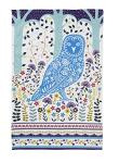 Ulster Weavers Tea Towel Cotton, Durable & Machine Washable, Eco-Friendly Design, Ideal Size, Animal Theme, Woodland Owl, Blue