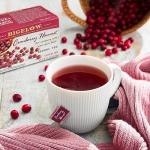 Bigelow Tea Cranberry Harvest Herbal Tea, Caffeine Free Tea with Cranberry and Spice, Holiday and Christmas Tea, 18 Count Box (Pack Of 6), 108 Total Tea Bags
