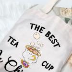 G2TUP Chip and Mrs Potts Shoulder Bag Tea Party Tote The Best Teacup Is Chipped Belle Inspired Canvas Bag (Best Teacup TG)