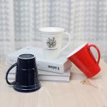 HOME SMILE Novelty Coffee Mug for Women Office Work,Ceramic 14 oz Large Coffee Cup,Valentines Birthday Gifts for Mom Female Friend Coworker,Red,Microwave & Dishwasher Safe