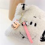 Ms. Panda Boba Tea Keychain with Strap – Cute Silicone Bubble Milk Tea Cup Keyring for Bags, Gifts, and Best Friends