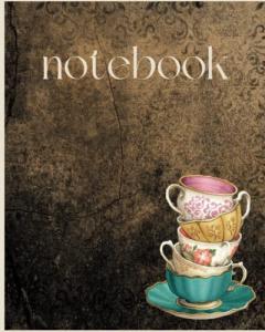 notebook: vintage teacup notebook
