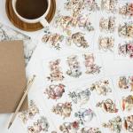 arricraft 10 Sheets UV DTF Cup Wraps for 16 OZ Glass Cups, 10 Styles Tea Cups Teapots Pastries Patterns Rub on Transfers PVC Transfer Stickers Waterproof Rub Decals for DIY Your Holiday Presents