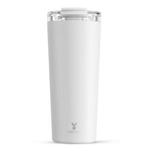 Meoky 24 oz Travel Coffee Mug with Leak-proof Lid, Stainless Steel Insulated Coffee Tumbler, Keeps Hot for 8 Hours or Cold for 24 Hours, Fits in Car Cup Holder (Ivory)