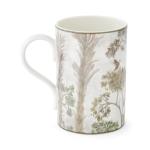 Spode Kit Kemp Tall Trees Mugs, Set of 4 – 12 fl. oz. Porcelain Cups with Artistic Tree & Chalky Shades – Nature-Inspired Drinkware for Coffee, Tea & Everyday Dining, Microwave & Dishwasher Safe