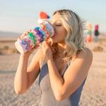 Swig Life 32oz Insulated Tumbler, Travel Coffee Tumbler with Lid, Cup Holder Friendly Travel Coffee Mug, Stainless Steel with Lid (Tinsel Town)