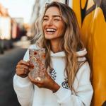 QruKinx Retro Flower Tumbler 20 oz | Travel Coffee Mug with Lid and Straw | Stainless Steel Tea Cup for Men and Women | Office and Home Drinkware | Floral Christmas or Birthday Gifts