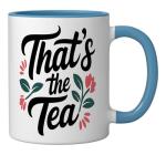 That’s The Tea Funny Sassy Office Worker Tea Lover Ceramic Mug, Blue/White