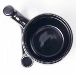 Wake and Bake Coffee Mug Novelty Glazed Ceramic Coffee Pot Shaped Cup with Ergonomic Handle Dishwasher Microwave Safe Fathers Day Halloween Christmas Gifts for Coffee Lovers (with Filters) (black)