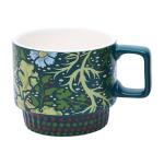 Topadorn Coffee Ceramic Mug Porcelain Latte Tea Cup 12oz. Green
