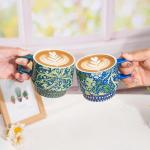 Topadorn Coffee Ceramic Mug Porcelain Latte Tea Cup 12oz. Green