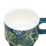 Topadorn Coffee Ceramic Mug Porcelain Latte Tea Cup 12oz. Green