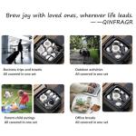 QINFRAGR Portable Chinese Gongfu Tea Set - Handcrafted Ceramic Tea Set for Chinese/Japanese Tea Ceremony, Complete with Teapot & 4 Cups, Travel-Friendly Gift Set (White)