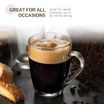 Bormioli Rocco Glass Coffee Mug Set, 6-Pack