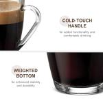 Bormioli Rocco Glass Coffee Mug Set, 6-Pack