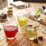 Bormioli Rocco Glass Coffee Mug Set, 6-Pack