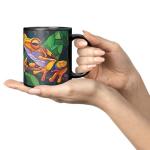 Frog-Themed Stained Glass Coffee Mug – 11oz