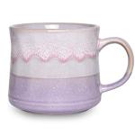 Bosmarlin 21 Oz Ceramic Coffee Mug in Purple