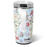 Swig Life 22oz Travel Mug, Insulated Tumbler with Handle and Lid, Travel Coffee Mug, Cup Holder Friendly, Stainless Steel 22 oz Tumbler, Reusable Insulated with Lid (Arkansas)