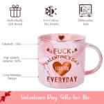 COVLUROTO Valentines Day Gifts for Her: 12 OZ Funny Coffee Mug - Galentines Day Gifts for Women Girlfriend Wife from Him Husband Boyfriend - Valentines Anniversary Birthday Novelty Presents for Women