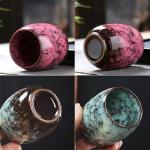 Lxuwbd Japanese style ceramic Tea set, Tea cup, Water cup，Coffee cup, Yerba mate set, Ceramic mate cup set of 5