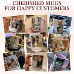 Custom Photo Mug with Text 11oz 15oz for Boyfriend Girlfriend Family Dad Mom, Personalized Photo Collage Mug with 3 Photos, Customized Coffee Mugs Gift for Valentine's Day Birthday Anniversary