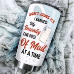 MEDROC Mail Carrier Tumbler Stainless Steel 20oz with Straw Lid, National Postal Workers Day Gifts For Post Office Staffs Employees Manager Boss Women Men, Funny Mailman Mail Lady Coffee Cup